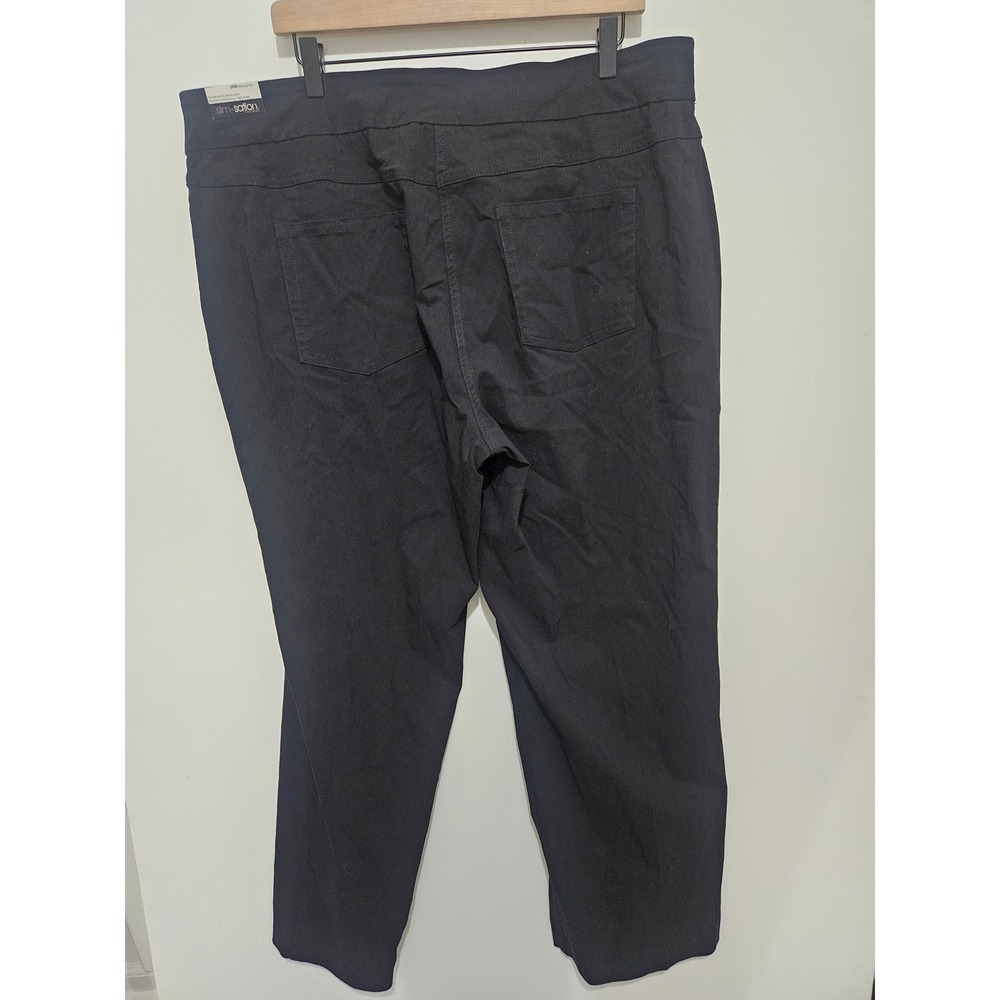 Slim-sation by Multiples Black Wide Leg Pull On Pants Tummy Control 20W - Picture 9 of 10